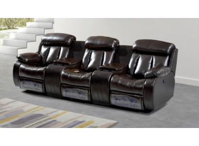 Käschtegerran Wunnzëmmer Sofa 3 Sëtz Wunnzëmmer Miwwelen Deluxe Sofa Braun