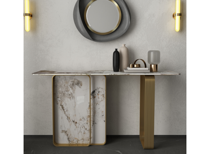 Konsolendësch Designer Holz Dësch Konsole Konsolendëscher Konsole Miwwelen
