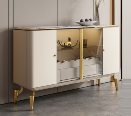 Designer Kommode Anrichte Side Board Schaf Wunnzëmmer Regal Luxus