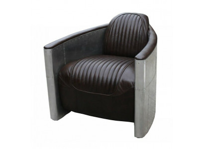 Aviator Sofa Sessel Couch Club Lounge Aluminium Fliger Retro Echt Lieder Vintage