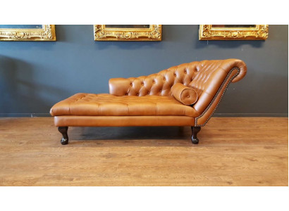 Chesterfield Chaiselongue Liicht Ottoman Sofa Echt Lieder Relaxiestull Nei