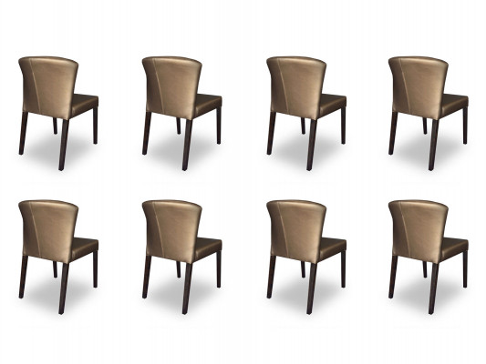 8x Stullën Stull Polster Design Lehn Garnitur Sëtz Komplett Modernen Set Neit