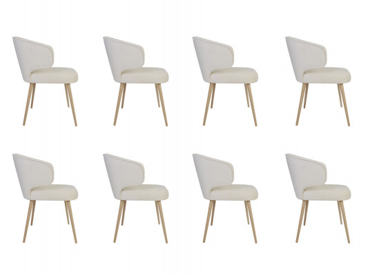 8x Still Stull Polster Design Lounge Club Sëtz Léin Garnitur Fotell Nei