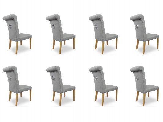 8x Stiiller Stull Këssen Design Lounge Club Sëtz Lehn Garnitur Fauteuil Luxus Nei