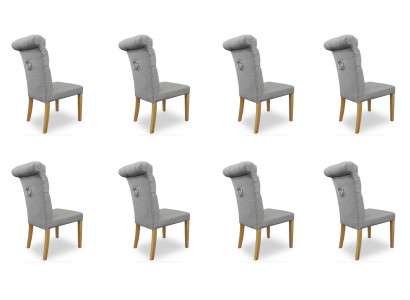 8x Stiiller Stull Këssen Design Lounge Club Sëtz Lehn Garnitur Fauteuil Luxus Nei