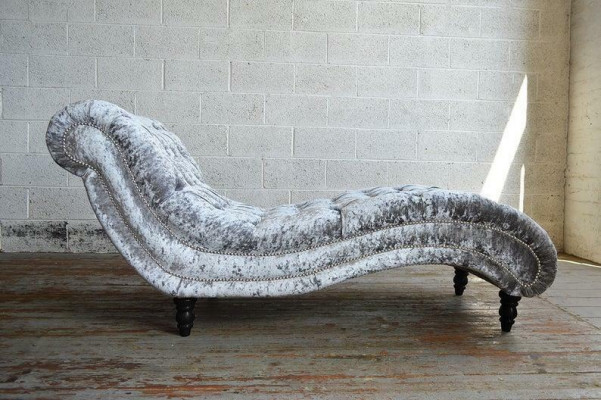 Chesterfield Chaiselongue Canapé Liichtstuhl Chaise Club Relax Dekorative Leighen Lieder