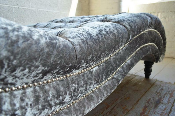 Chesterfield Chaiselongue Canapé Liichtstuhl Chaise Club Relax Dekorative Leighen Lieder