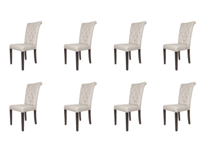8x Still Stull Set Fauteuil Lehn Design Polster Lieder Textil Iess Wunn Zëmmer
