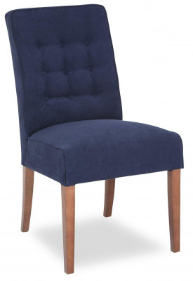 Chesterfield Fauteuil Textilstull Polster Sëtz Stoff Samt Still Richtegt Holz
