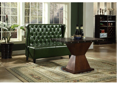 Chesterfield Sofa Canapé Couch Sëtzbank Gréng Waardezëmmer Wunnzëmmer Büro Sofae Nei