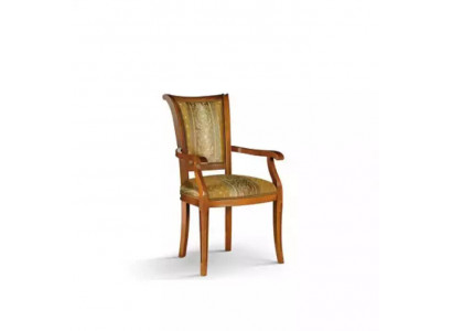 Iesszëmmerstull Art déco Aarmleed Iesszëmmer Design Textil Luxus Brong
