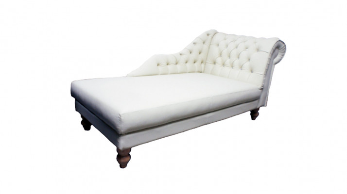 LUTON II Chesterfield Chaiselongue Chaise Lounge Sofa Ottomane Lieder Textil
