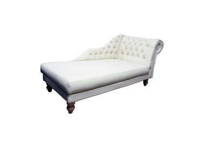 LUTON II Chesterfield Chaiselongue Chaise Lounge Sofa Ottomane Lieder Textil