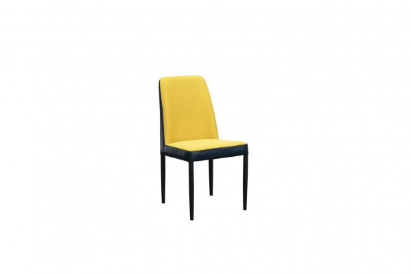 Stull 1x Iesszëmmer Polsterstull Fauteuil Fernseh Lounge Club Lieder Textil Giel