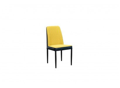 Stull 1x Iesszëmmer Polsterstull Fauteuil Fernseh Lounge Club Lieder Textil Giel