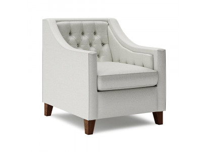 Stull 1x Iesszëmmer Polsterstull Fernseh Lounge Textil Sëtz Fauteuil Chesterfield