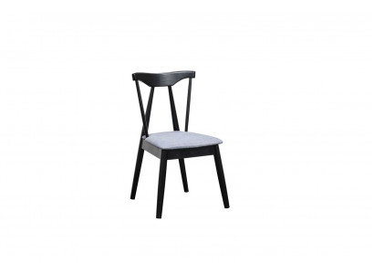 Stull 1x Polsterstull Fernseh Lounge Club Lieder Textil Sëtz Fauteuil Holz Iessen Nei