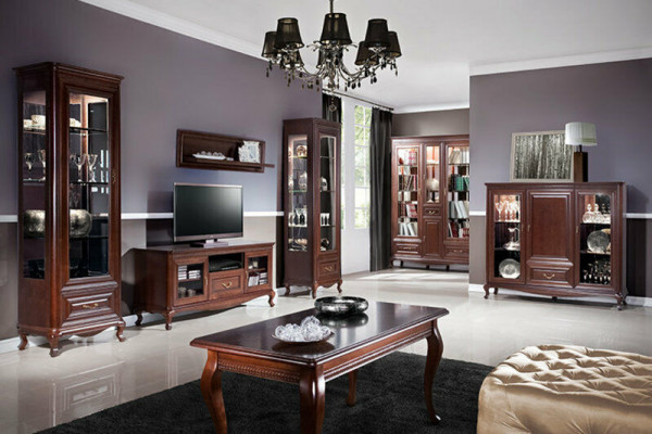 Iessdësch Dësch Dëscher Massivholz Holzdësch Klassesche Barockstil Iesszëmmer V-3