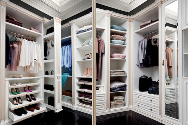 Elementmodell V2D-02 fir Walk-in Closet Kleederschaf Italienesch Miwwelen