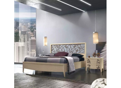 Bett 2x Nuetsdësch Schlofkummer Design 3 tlg. Komplett Set Nei beige