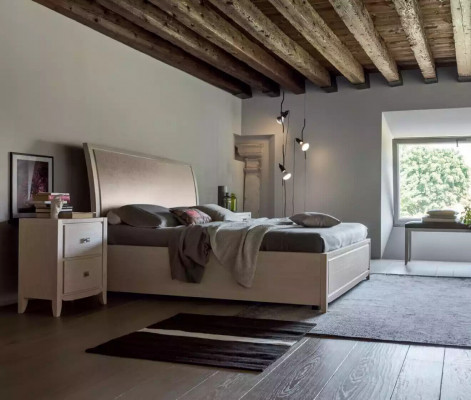 Bett 2x Nuetsdëscher Luxus Komplett Schlofzëmmer Set Miwwelen gro 3-deelech