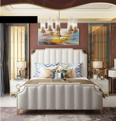 Design Duebelbett Bett Hotel Luxus Schlofzëmmer 180x200cm Lieder Better Polster.