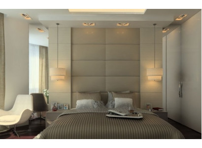 Wandverkleedung 3D Designer Wandpaneel Paneel Lieder Polster Wand Gepolstert
