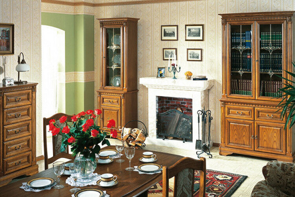 Klassesch Schief Schaf Schiefwand Kleederschaf Massiv Kolonial Stil O6D