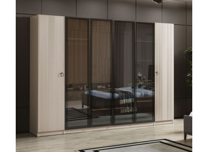 Luxus Kleederschaf Schlofzëmmer Stil Modern Holz Miwwelen Schief Schaf