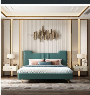 Moderne Designer Holzbetter Edelt Möbel Duebel Better Neie Schlofkummer Polster.
