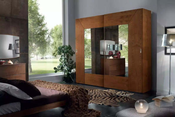 Schlofkummer Kleederschaf Holz Schaf Modern brong Kleederschief