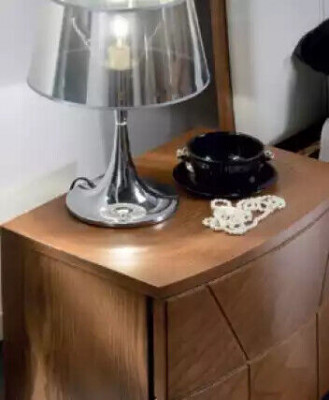 Schlofzëmmer Set Bett 2x Nuetsdëscher Design Luxus Better brong 3tlg.
