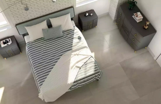 Schlofkummer Set Luxusbett 2x Nuetsdëscher Design gro 3tlg Kommode