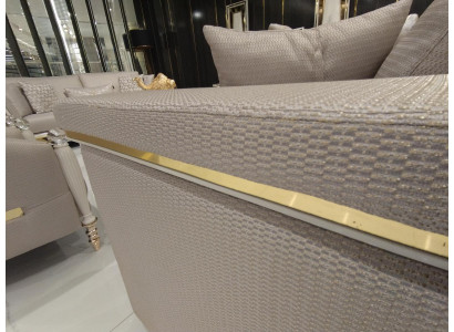 Garnitur Sofagarnitur 3+1 Sëtzer Dësch Sofa Sofas Sesselen Couch 3tlg Nei