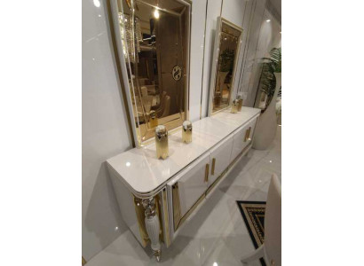 Modern Sideboard Anrichte mat Spigel Ënnerschaf Luxus Miwwelen Nei