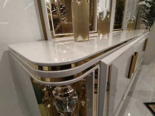 Modern Sideboard Anrichte mat Spigel Ënnerschaf Luxus Miwwelen Nei