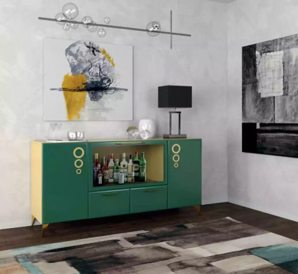 Sideboard Luxus nei Gréng Konsol Sideboards Modern Wunnzëmmer Kommoden Holz