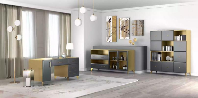 Säitenschaf Luxus schaukelnd Modern Wunnzëmmer Kommoden Holz Kommode
