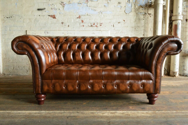 Sofa Design 2 Sëtzer Sofa Garnitur Couch Ledersofa Couch Polster Büroausstattung