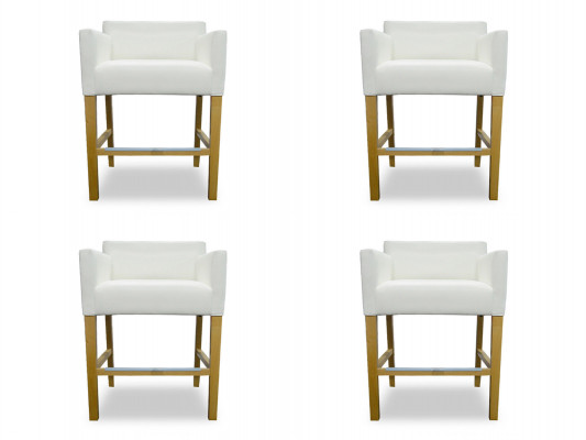 4x Bar Hocker Barhocker Tresen Bar Stull Set Still Polstersëtz Garnitur