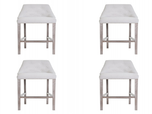 4x Barhocker Bartresen Still Set Stillen Polster Chesterfield Design Stil