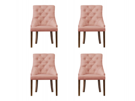 4x Chesterfield Sesselen Lounge Club Polstersëtz Stull Still Sëtz Garnitur Lehn