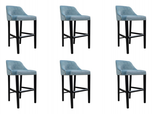 6x Design Komplett Stull Set Barhocker Hocker Garnitur Set Stillen