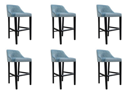6x Design Komplett Stull Set Barhocker Hocker Garnitur Set Stillen
