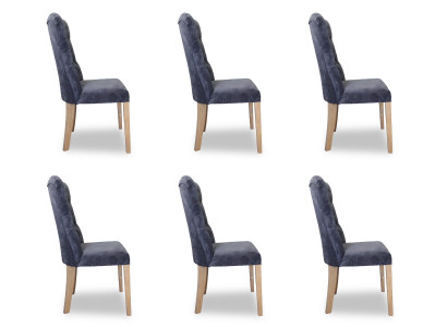 6x Still Stull Polster Design Chesterfield Garnitur Fautteuil Komplett Set