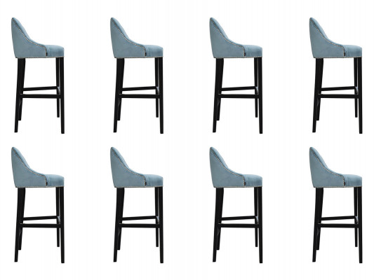8x Design Hocker Bar Lehnstull Polster Still Fotell Wunnzëmmer Stull Barhocker