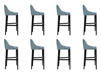 8x Design Hocker Bar Lehnstull Polster Still Fotell Wunnzëmmer Stull Barhocker
