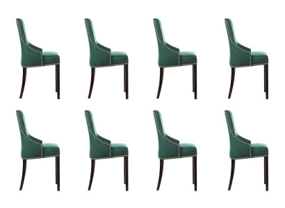 8x Design Polster Sëtz Still Still Set Garnitur Fotell Lounge Club Set