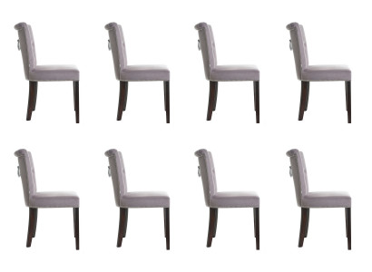 8x Polster Sëtz Stullen Stull Set Garnitur Fauteuil Lounge Club Set