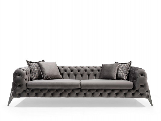 Designer gro 4-Sëtz Sofa Luxus Véiersëtzer Polstermöbel Couchen